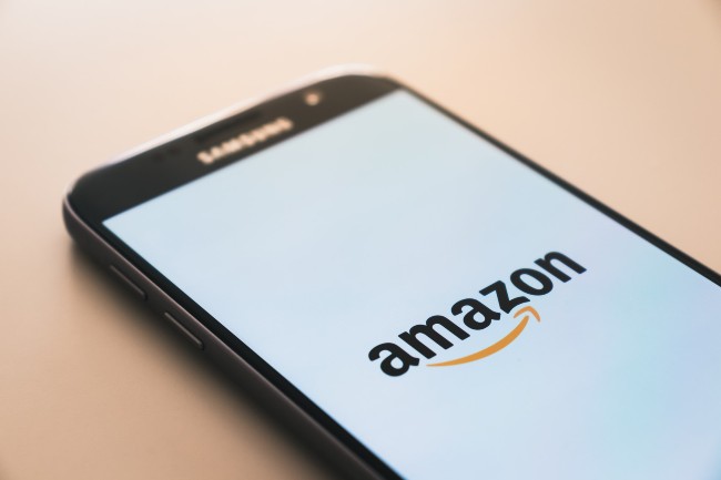 What is the Amazon baby gift  registry?Black mobile phone with Amazon logo.