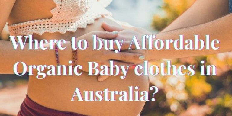 Where to buy Affordable organic baby clothes in Australia?-The hands of a man holding the pregnant belly of a lady.