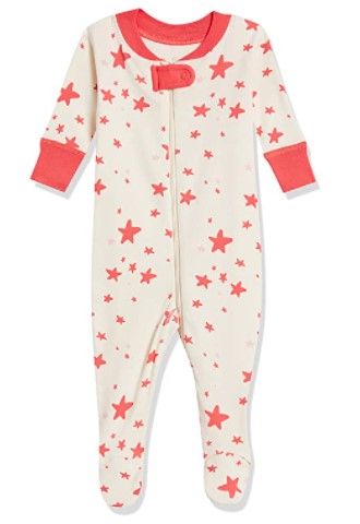 Moon and Back by Hanna Andersson Unisex Baby One Piece Holiday Footless Pajamas