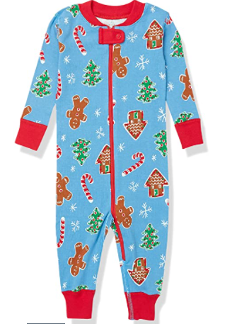 Organic Matching Christmas Pj from Moon and Back by Hanna Andersson collection.