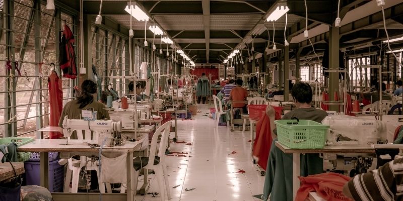 Are Kyte baby Ethical?-Image of a clothing manufacturing workplace.