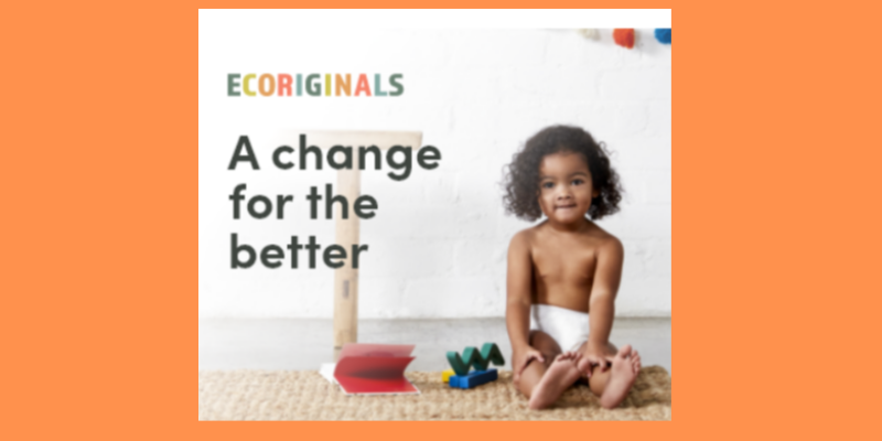 Are Ecoriginals the best eco nappies?-Ecoriginal banner with young child sitting down wearing a Ecoriginal nappy.